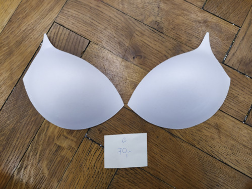 Podprsenkový košíček classic push-up bílý C