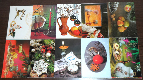 50x POHLEDNICE Vánoce, různé, prošlé poštou — foto 1