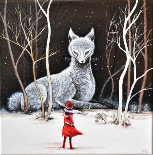"Strážce zimního lesa" - 30x30cm — foto 1