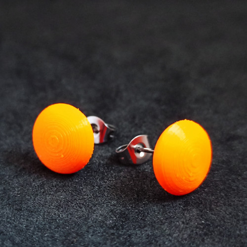 Náušnice Lentilky (oranžové) — foto 1