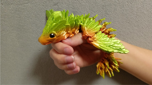 Mládě Opeřeného Hada - 21 cm - 3D Tisk — foto 1