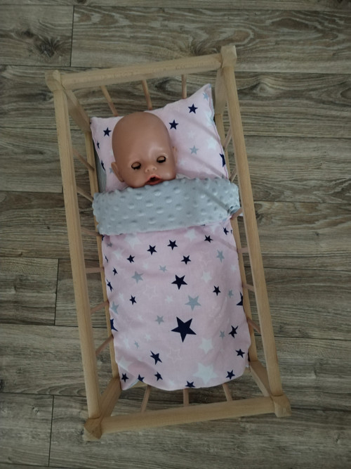 Set do postýlky pro panenku s minky