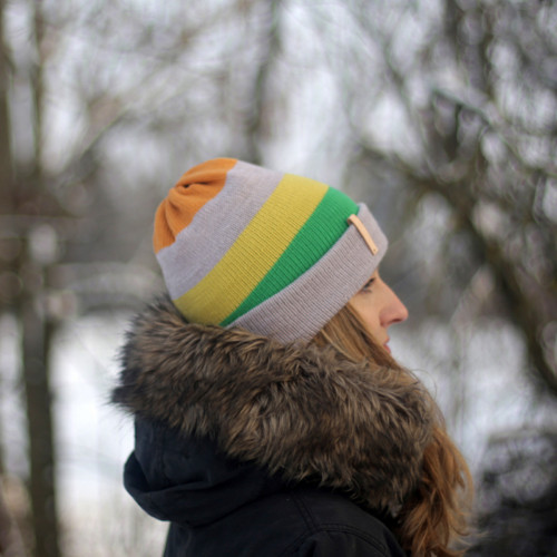 VIERA oboustranná pruhy 100% MERINO