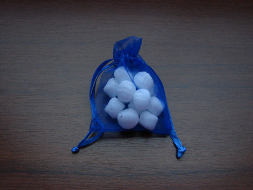 Organzový sáček (5x7) modrý
