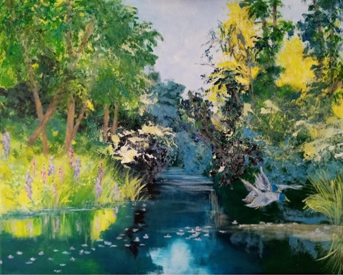 Tichá melodie řeky (60x45cm) od Floydled