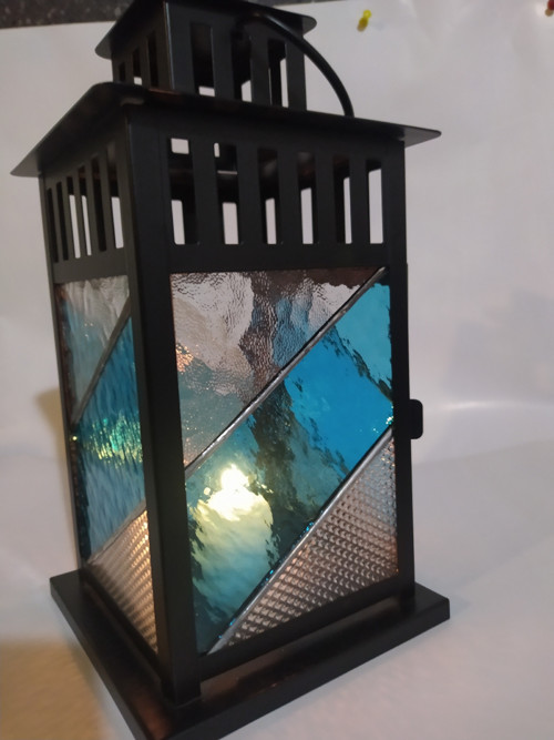 Lampa tyrkysový pruh — foto 1