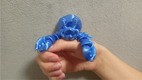 Flexi Pan Krabík - 10 cm - 3D tisk — foto 1