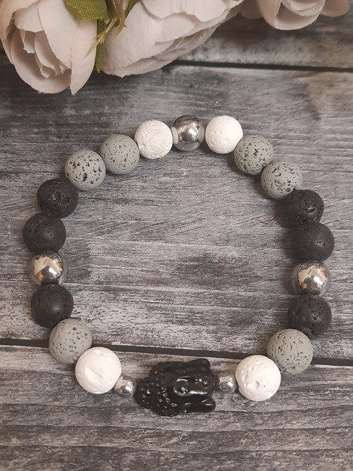 Náramek BUDDHA black