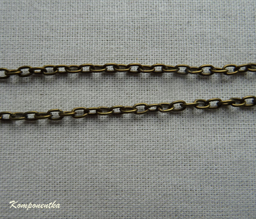 Řetízek bronz 3x2mm 95cm — foto 1