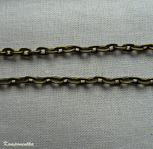 Řetízek bronz 3x2mm 1,8m