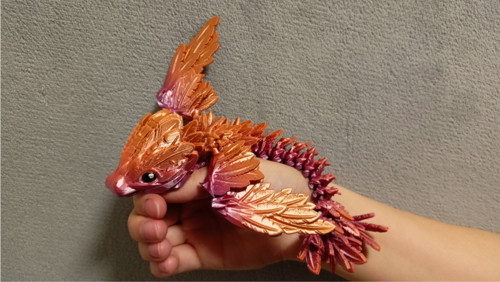 Mládě Opeřeného Hada - 21 cm - 3D Tisk — foto 1
