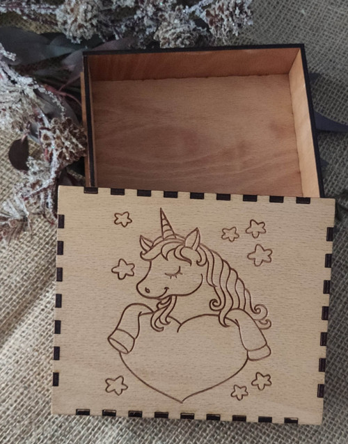 Gravírovaná krabička Unicorn