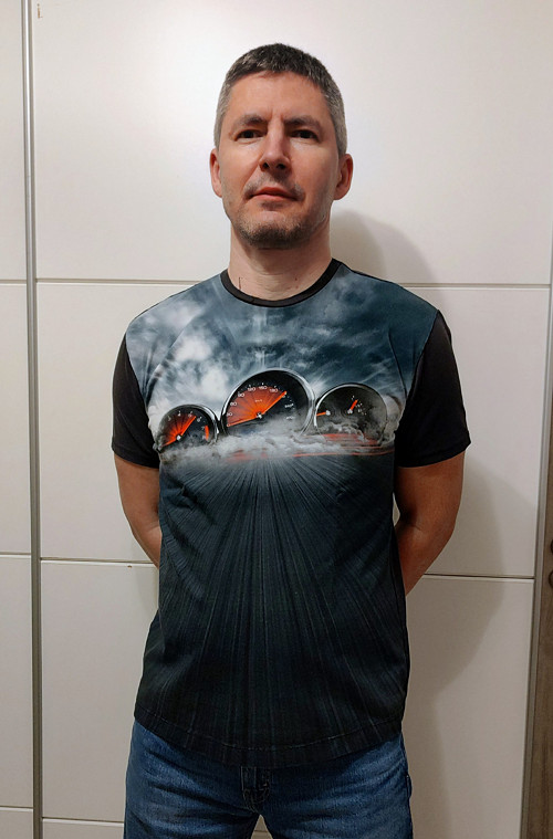 Pánské tričko tachometr