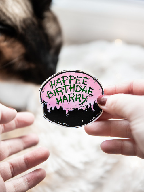 Nálepka | Happee Bithdae Harry (barevná)