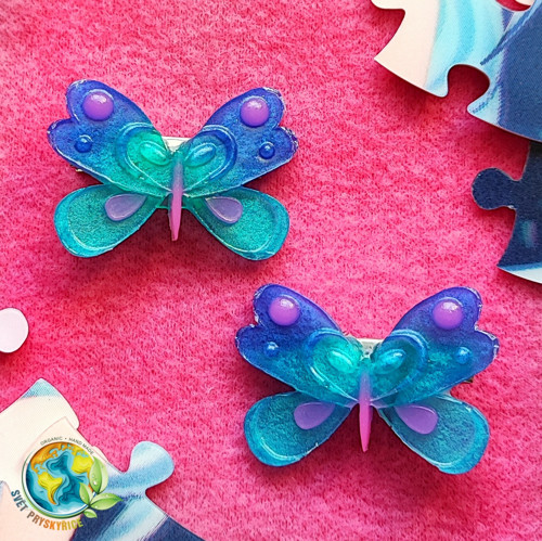 Sponky do vlasů "Blue butterfly" — foto 1