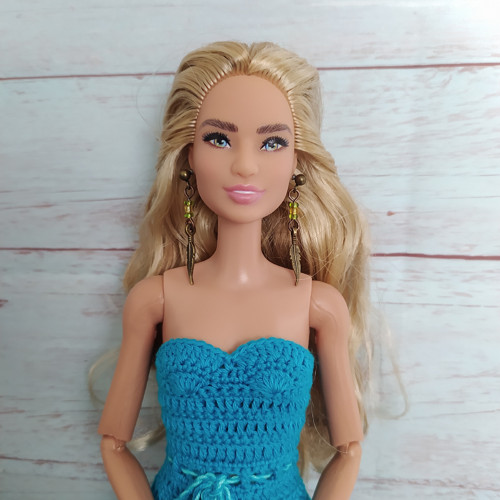 Náušnice se štrasem panenky Tonner, Barbie