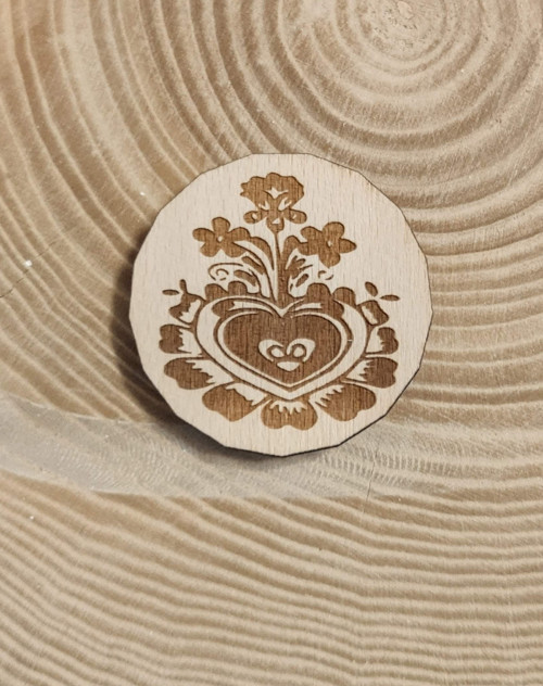 Gravírovaná magnetka folklorní motiv