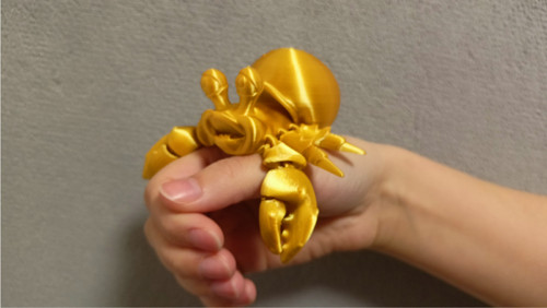 Flexi Pan Krabík - 10 cm - 3D tisk — foto 1