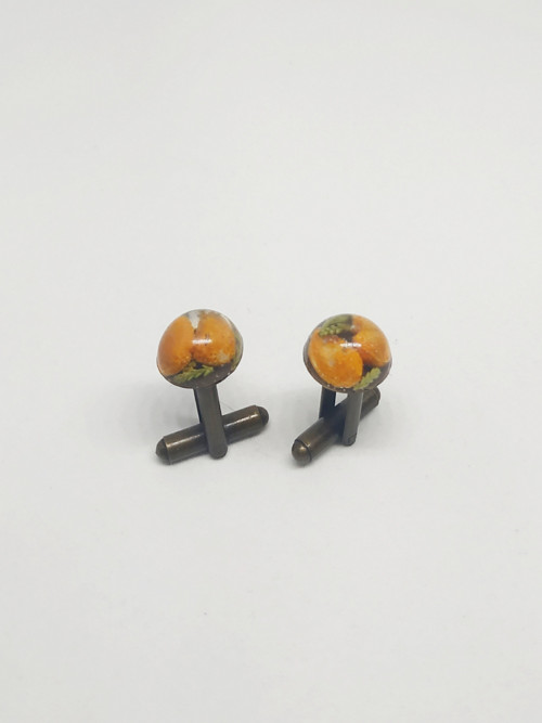 Manžetové knoflíčky: Oranžové okouzlení