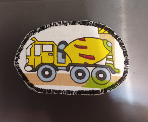 Nášivka - aplikace auto na beton