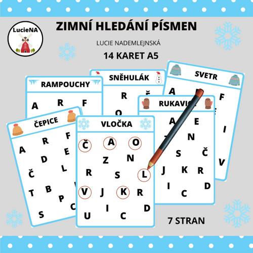 Zimní Hledání Písmen