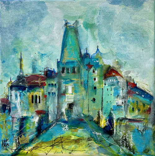 Praha barevná - 20x20cm — foto 1