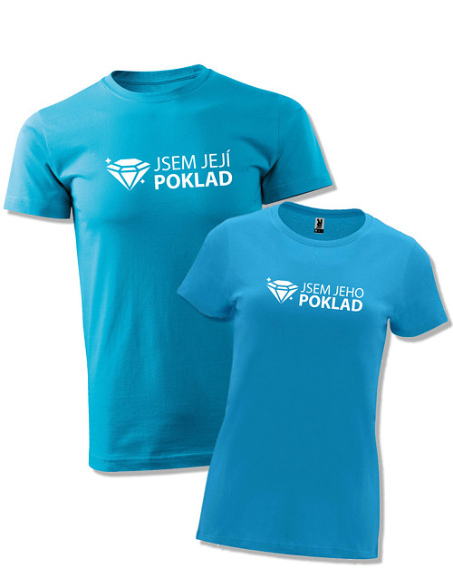 Párová trička "Jsem jeho & její poklad"