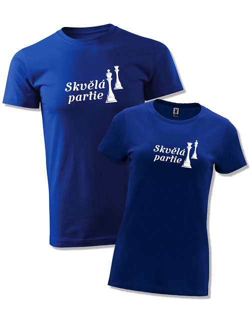 Párová trička "Skvělá partie" — foto 1