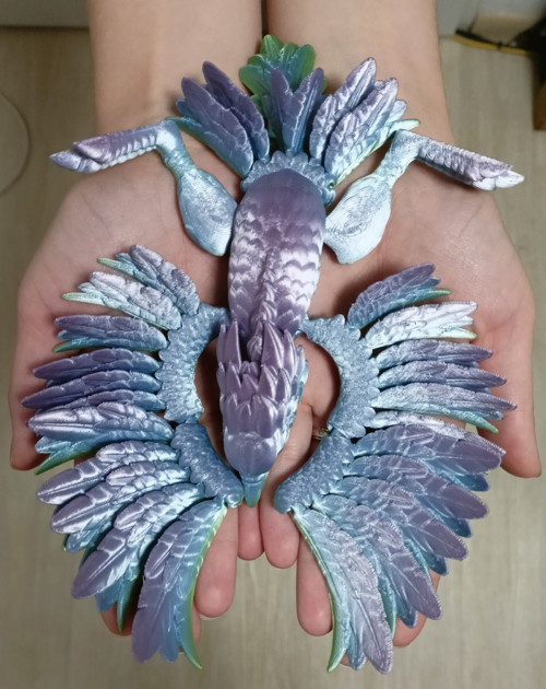 Flexi Bájný Fénix - 21 cm - 3D tisk — foto 1