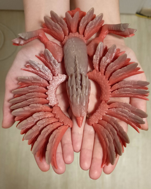 Flexi Bájný Fénix - 21 cm - 3D tisk — foto 1