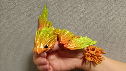 Mládě Opeřeného Hada - 21 cm - 3D Tisk — foto 1