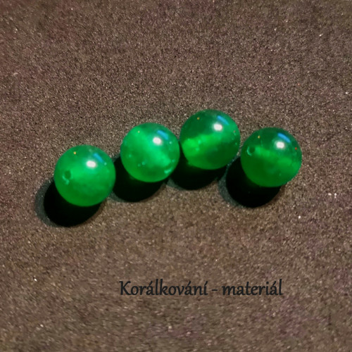 Korálky Jadeit zelený 8mm,4ks