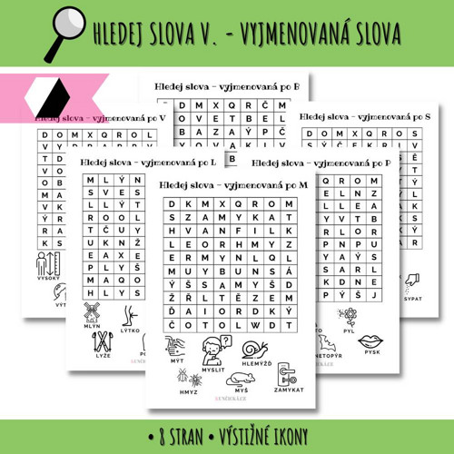 Hledej slova V. - vyjmenovaná slova PDF