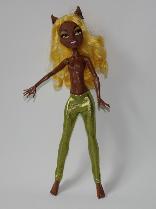Lesklé kalhoty, legíny pro panenku MONSTER HIGH