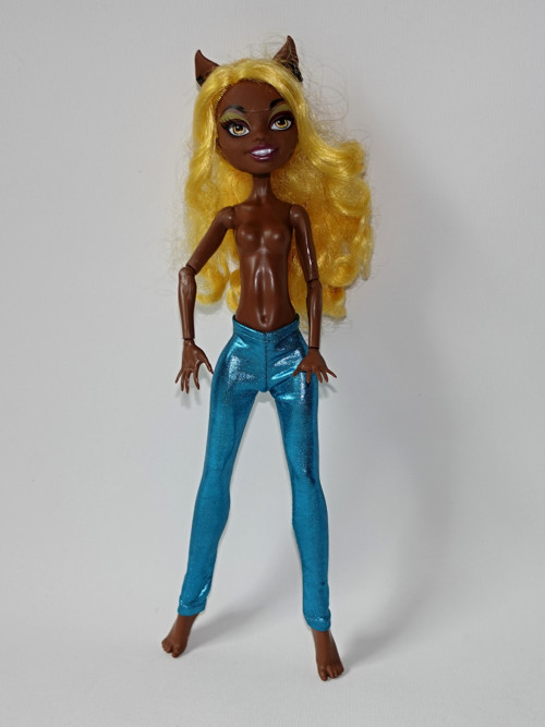 Lesklé kalhoty, legíny pro panenku MONSTER HIGH