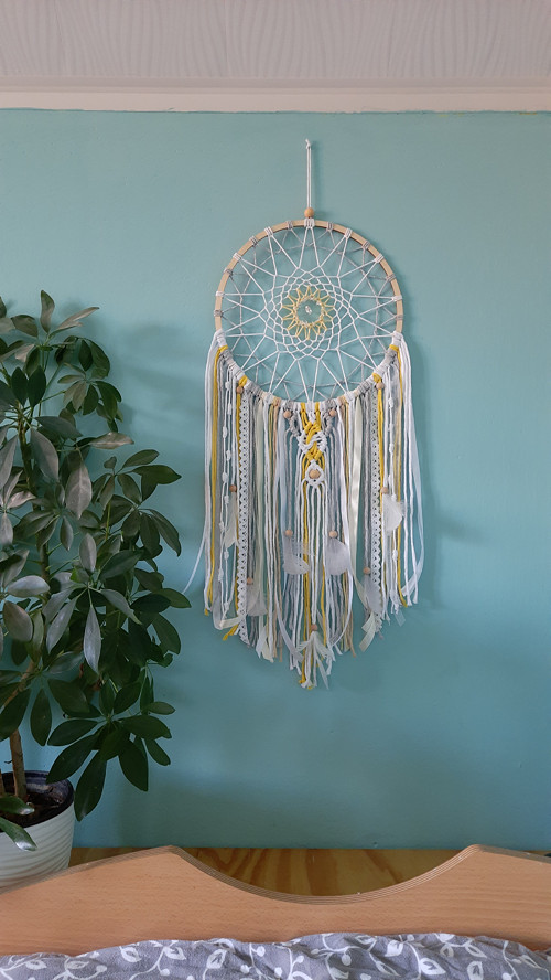 Macramé lapač snů SLUNCE — foto 1