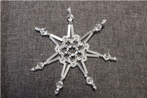 Sedmicípá hvězdička/vločka - průměr 9,5 cm_23001