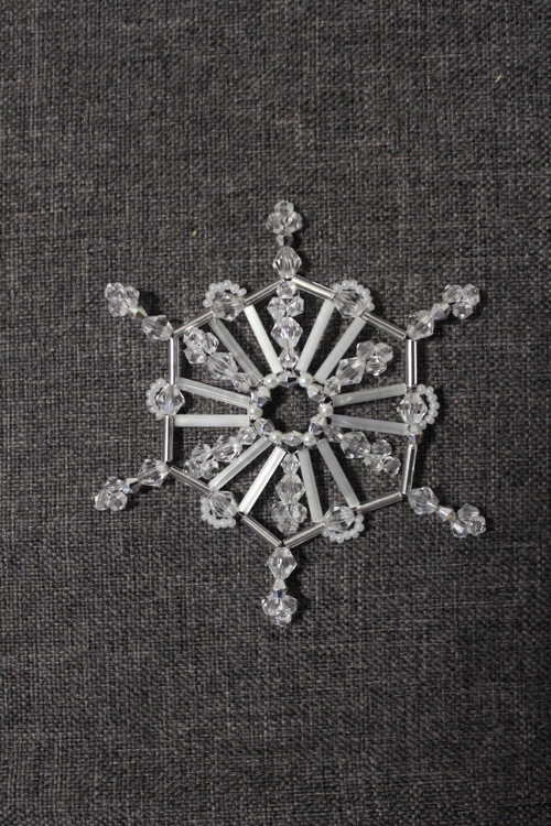 Vánoční ozdoba - vločka - průměr 8,5 cm_23012 — foto 1