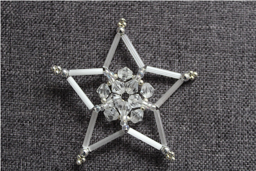 Vánoční ozdoba - hvězda - průměr 5,5 cm_23016