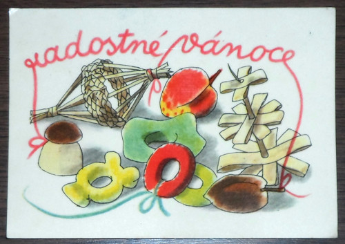 POHLEDNICE, Vilma Vrbová - Kotrbová, 1961