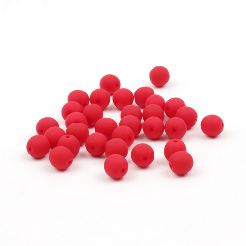 Korálky Estrela NEON 6 mm Cherry 25144 - 10 ks — foto 1
