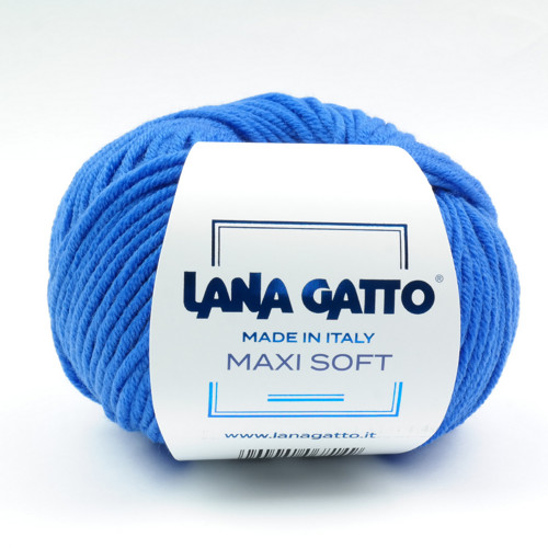 Lana Gatto příze vlna merino MAXI SOFT kobaltově m