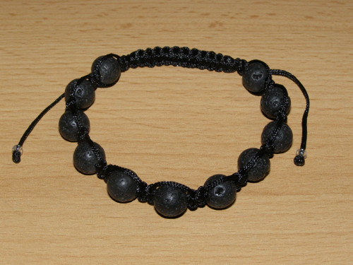 Shamballa náramek - lávový kámen