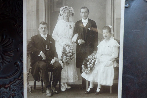 Svatební...stará kabinetní fotografie