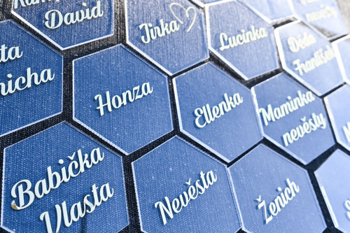 Plexi jmenovka - hexagon — foto 1