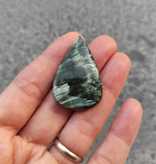 Serafinit, ID 2677, 37x24 mm — foto 1