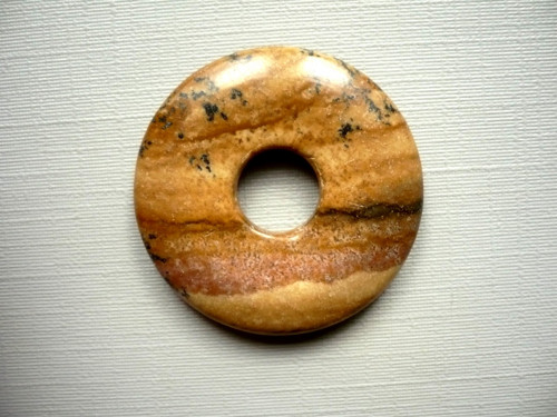 Donut 30 mm - jaspis obrázkový, č.33f — foto 1