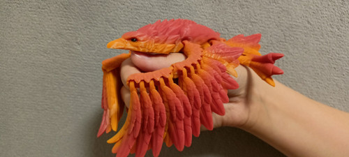 Flexi Bájný Fénix - 21 cm - 3D tisk — foto 1