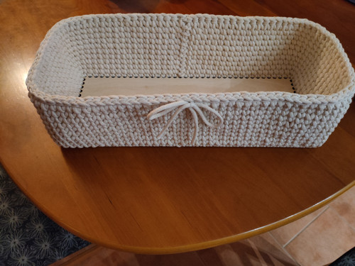 Háčkovaný košík — foto 1