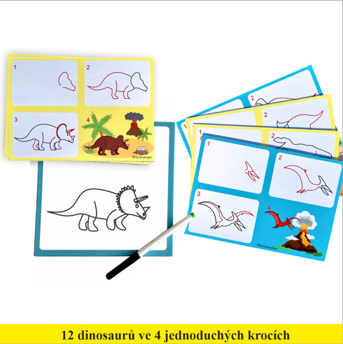 Jednoduché kreslení - Dinosauři